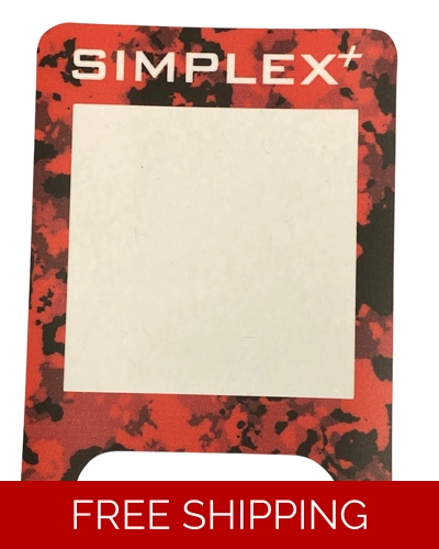 A Nokta Simplex Keypad sticker in seven colours